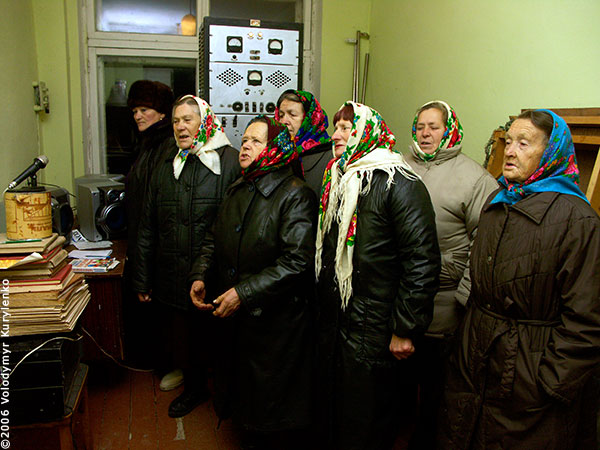 Live on Mutyn village radio. Ukraine
